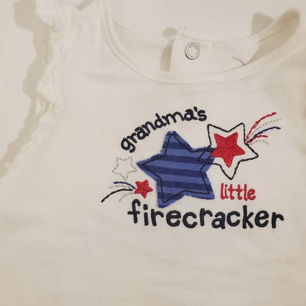 Jumping Beans 4th Of July Onsie 18m